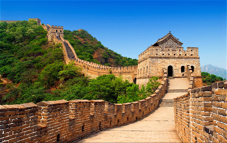 The Badaling Great Wall in summer season