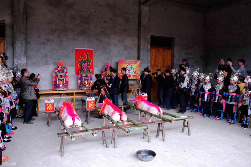 Firecracker Festival in Fulu, Sanjiang