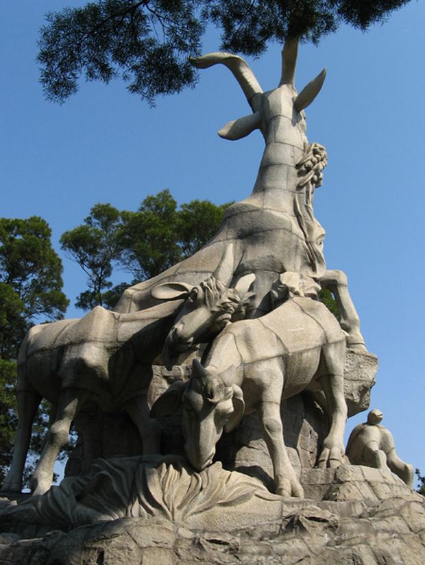 Five Ram Statue