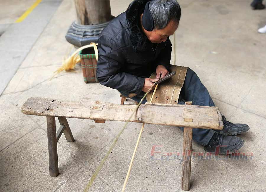 Lingshan Bamboo making