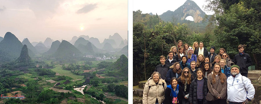 school tour in Guilin China
