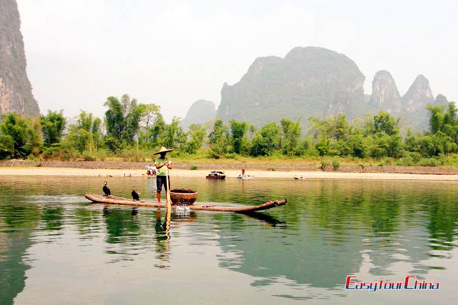 Bamboo rafting on Li River
