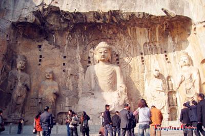 Longmen Grottoes Seated Shakyamuni Buddha Statue