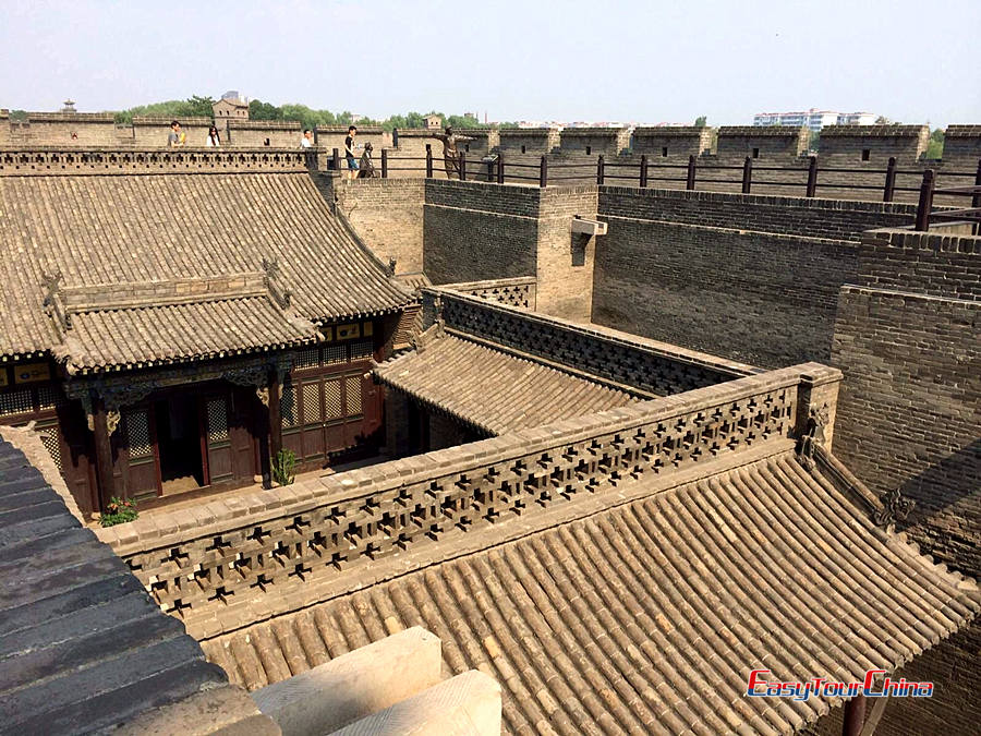 The structure of Pingyao Old City Wall
