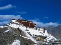 white building of potala lhasa