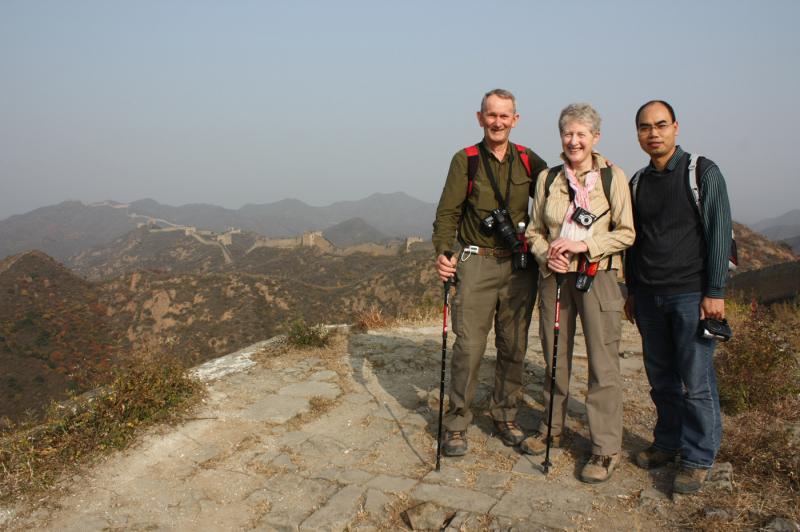 Clients and Charlie Hike on Great Wall China